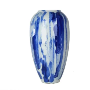 Indigo Brushstroke Vase