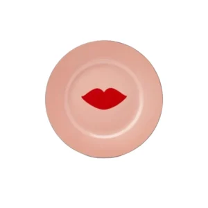 Lips Art Dessert Plate